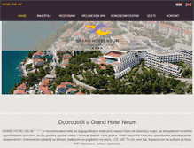 Tablet Screenshot of hotel-neum.com